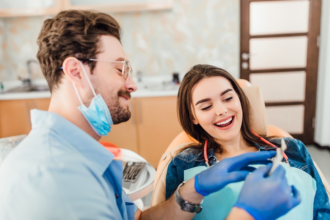 Russian-Speaking Dentist in Langley with patient