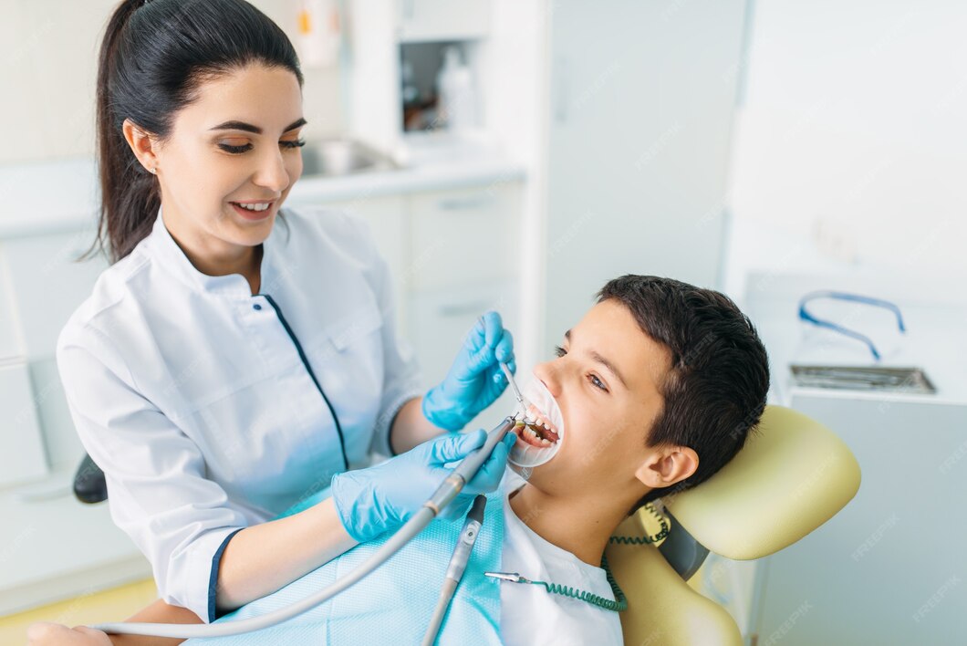 Ukrainian-Speaking Dentist in Langley with Patient